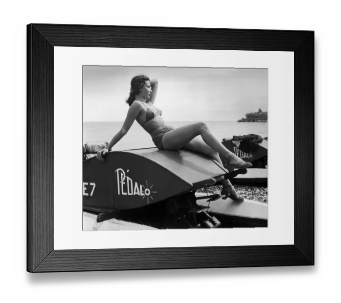 Framed Print : Pedalo Girl Framed Print : Pedalo Girl