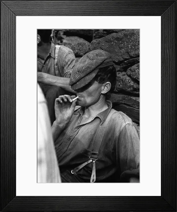 Framed Print : Smoking Shearer Framed Print : Smoking Shearer