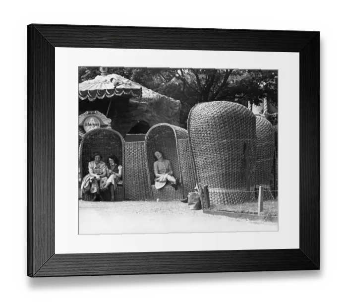 Framed Print : Wicker Seats Framed Print : Wicker Seats