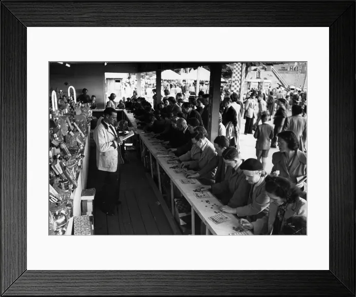 Framed Print : Playing Bingo Framed Print : Playing Bingo