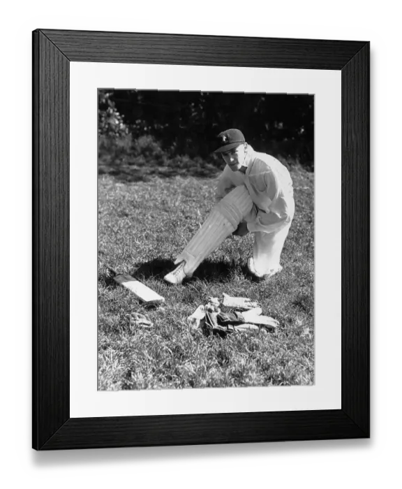 Framed Print : Batsman. 9th June 1951: D J McGlew, South African batsman Framed Print : Batsman. 9th June 1951: D J McGlew, South African batsman