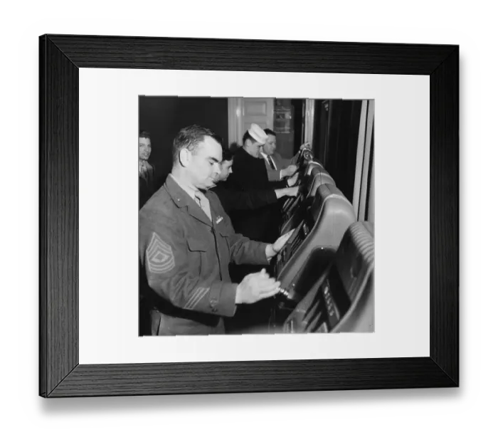 Framed Print : Gambling GIs Framed Print : Gambling GIs