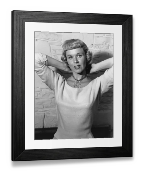 Framed Print : Doris Day. US singer and film actress Doris Day, originally Doris Kappelhoff, in Hollywood Framed Print : Doris Day. US singer and film actress Doris Day, originally Doris Kappelhoff, in Hollywood
