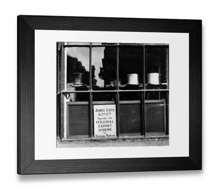 Framed Print : Hat Shop Window Framed Print : Hat Shop Window