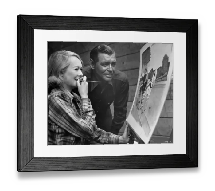 Framed Print : Gable Admires Wife Framed Print : Gable Admires Wife