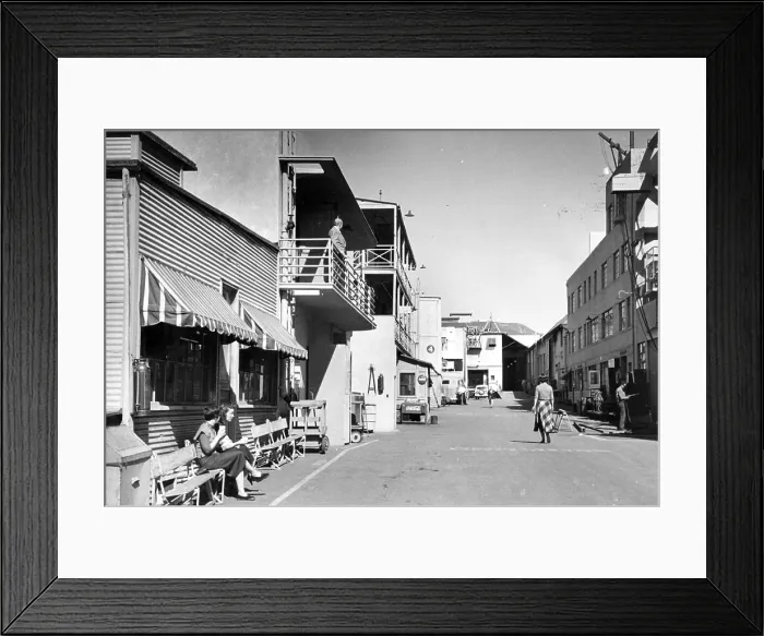 Framed Print : Back Lot. 1st April 1951: A major Hollywood film studio back lot in Los Angeles Framed Print : Back Lot. 1st April 1951: A major Hollywood film studio back lot in Los Angeles