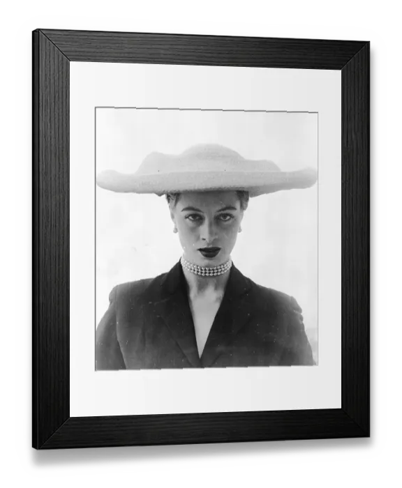 Framed Print : Paulette Hat Framed Print : Paulette Hat