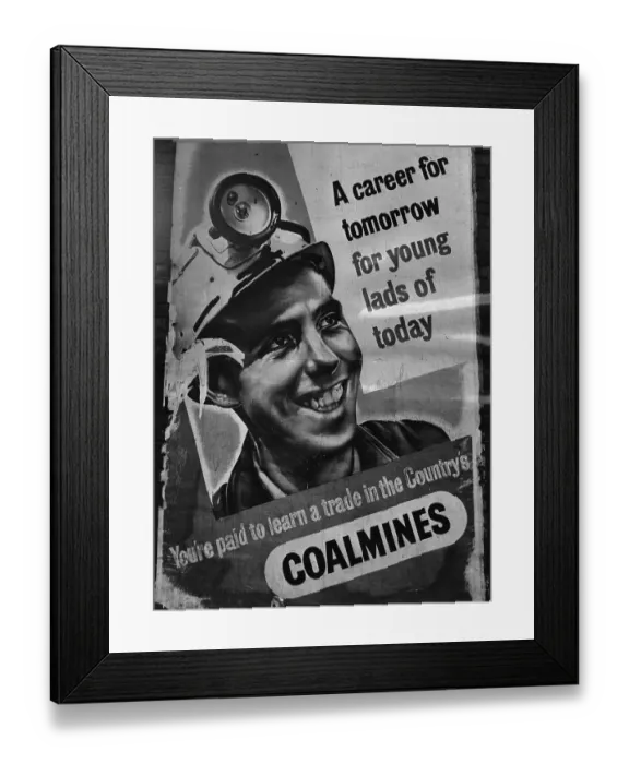 Framed Print : Coal Poster Framed Print : Coal Poster