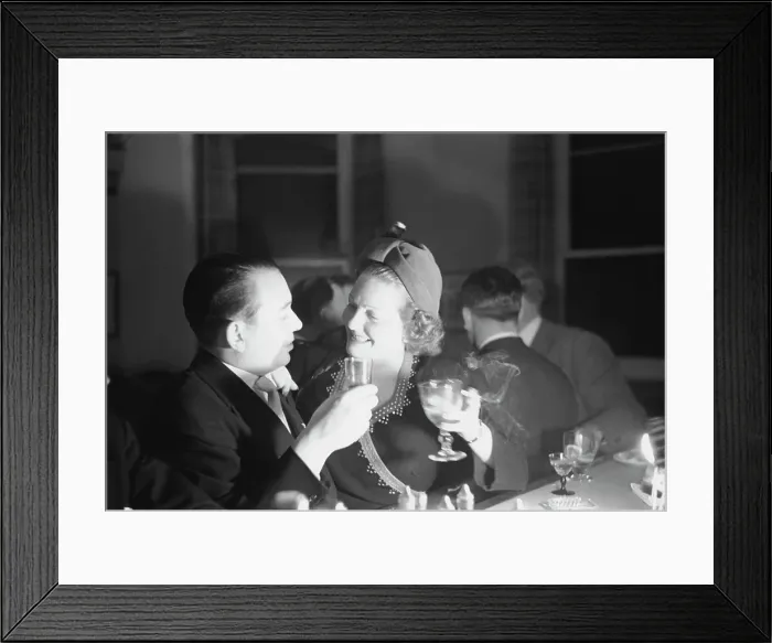 Framed Print : Cocktails For Two