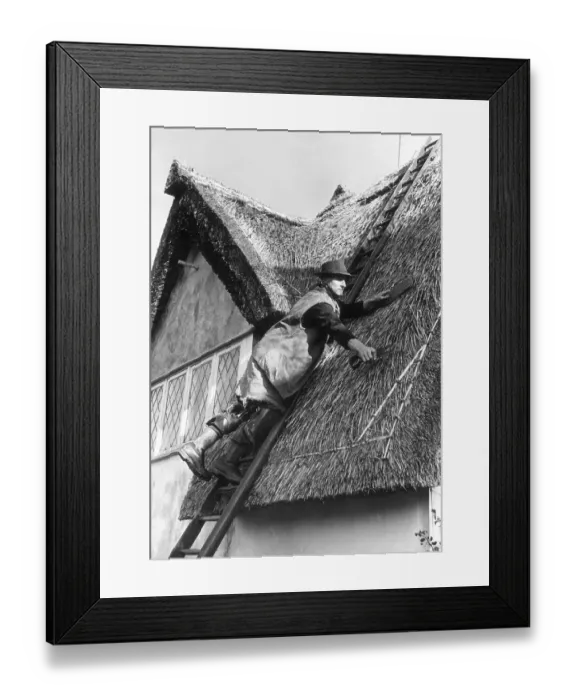Framed Print : Thatching Display Framed Print : Thatching Display