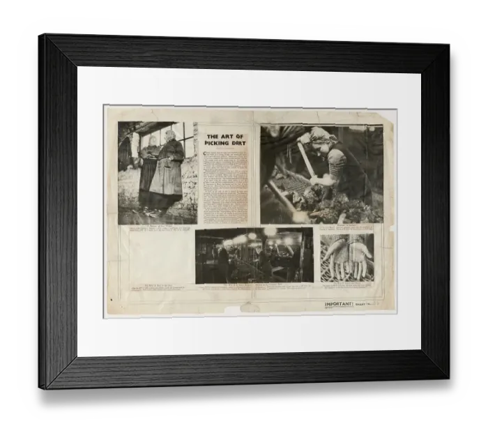 Framed Print : The Art of Picking Dirt Framed Print : The Art of Picking Dirt
