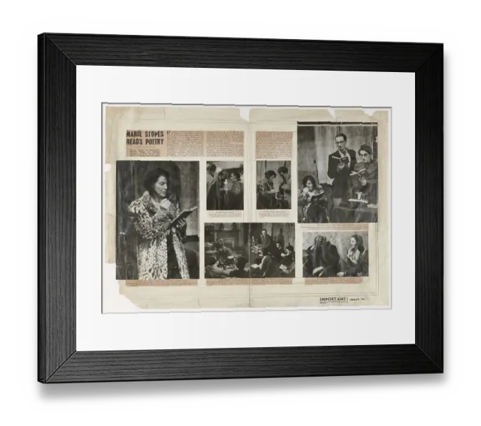 Framed Print : Picture Post Galley : Marie Stopes Framed Print : Picture Post Galley : Marie Stopes
