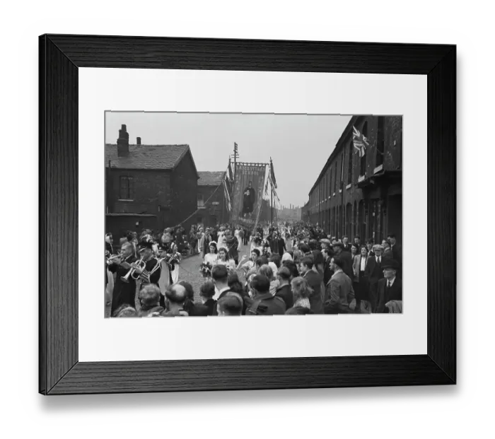 Framed Print : Manchester Street Parade, 1951 Framed Print : Manchester Street Parade, 1951