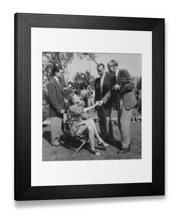 Framed Print : Picture Post Men In Hollywood Framed Print : Picture Post Men In Hollywood