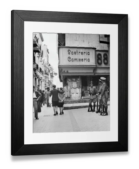 Framed Print : Barcelona Policemen Framed Print : Barcelona Policemen