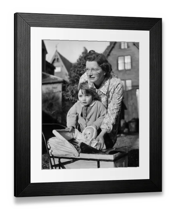 Framed Print : Playing With Mum Framed Print : Playing With Mum