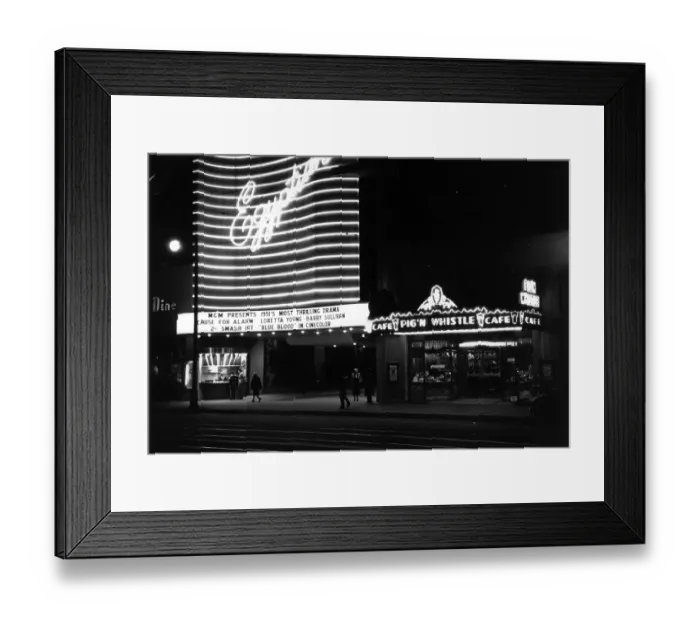 Framed Print : Hollywood Nights Framed Print : Hollywood Nights