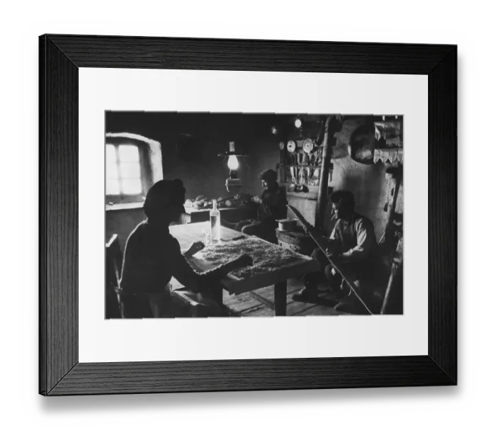 Framed Print : Alpine Villagers Framed Print : Alpine Villagers