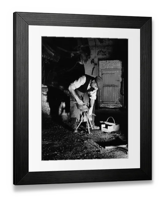Framed Print : Blacksmith At Work Framed Print : Blacksmith At Work