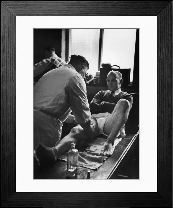Framed Print : Rugby Massage Framed Print : Rugby Massage