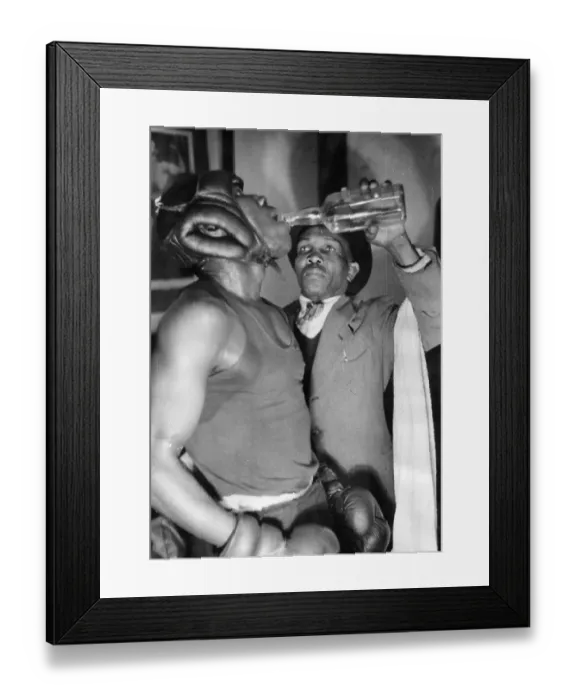 Framed Print : Boxer Drinks Framed Print : Boxer Drinks