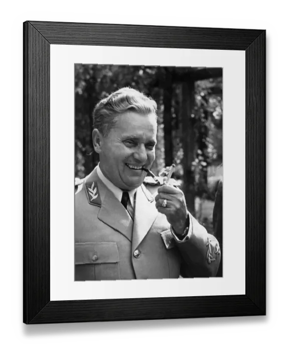 Framed Print : Tito. Marshal Tito (1892 - 1980), (Josip Broz), the Yugoslav leader and dictator Framed Print : Tito. Marshal Tito (1892 - 1980), (Josip Broz), the Yugoslav leader and dictator