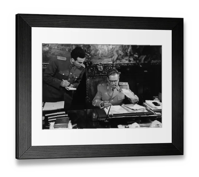 Framed Print : Tito And Secretary