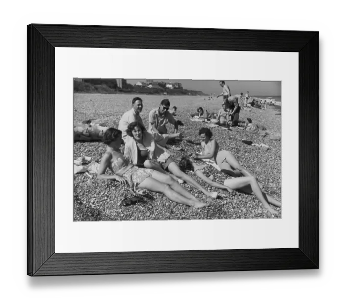 Framed Print : Lying On Beach Framed Print : Lying On Beach