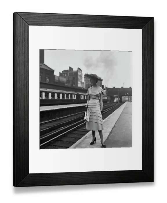 Framed Print : Rayon-Satin Dress