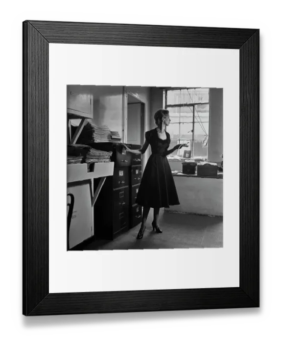 Framed Print : Evening Dress By Brenner Framed Print : Evening Dress By Brenner