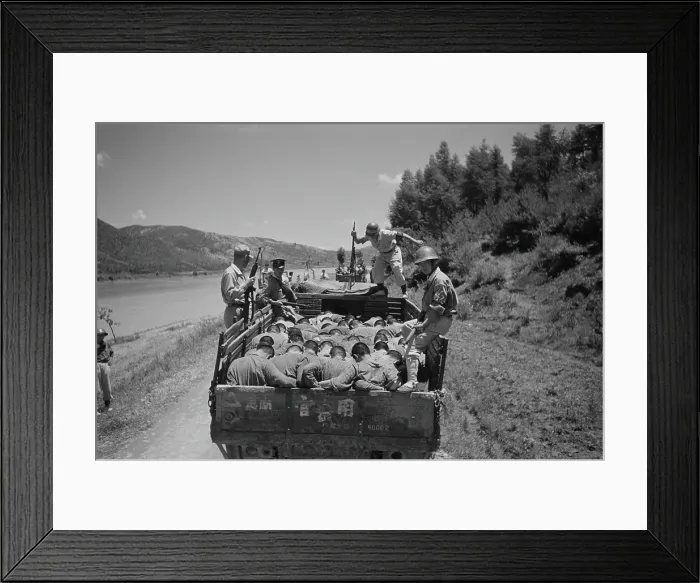Framed Print : Korean Prisoners Framed Print : Korean Prisoners
