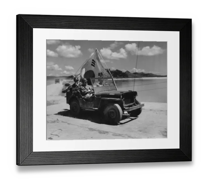 Framed Print : Korean Jeep Framed Print : Korean Jeep
