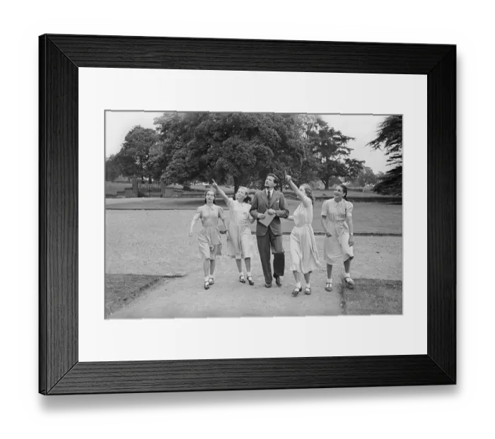 Framed Print : Searle And Girls Framed Print : Searle And Girls