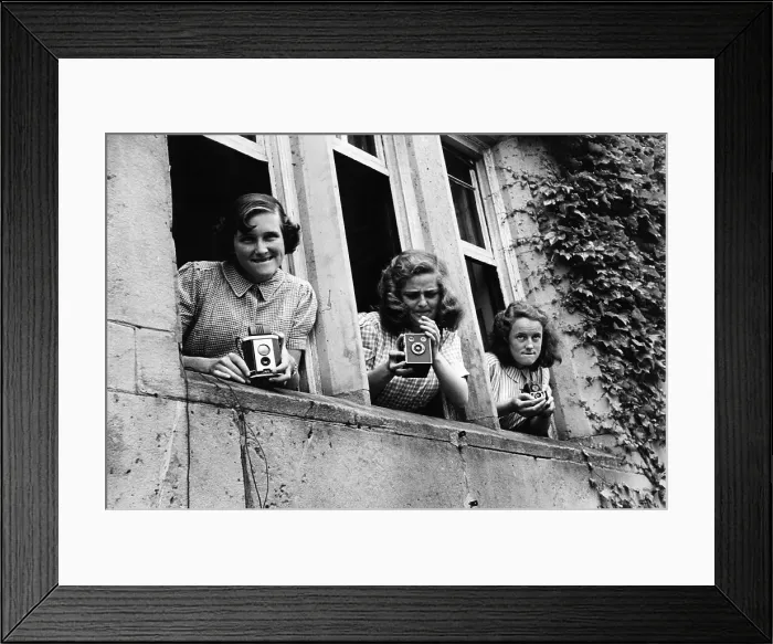 Framed Print : Snapshot. 8th July 1950: Girls at Acton Reynold School near Shrewsbury Framed Print : Snapshot. 8th July 1950: Girls at Acton Reynold School near Shrewsbury