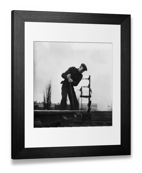 Framed Print : Darlington Rail Worker Framed Print : Darlington Rail Worker