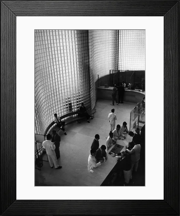 Framed Print : Bank Interior