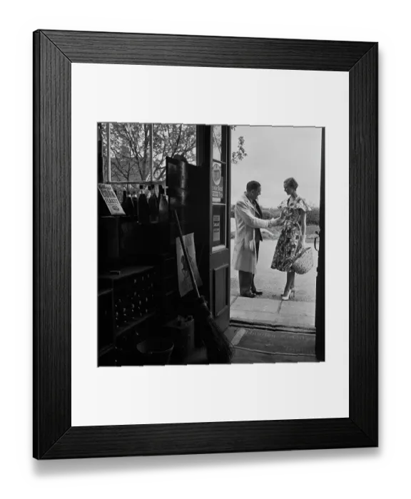 Framed Print : Shopping At Chiddingly Framed Print : Shopping At Chiddingly