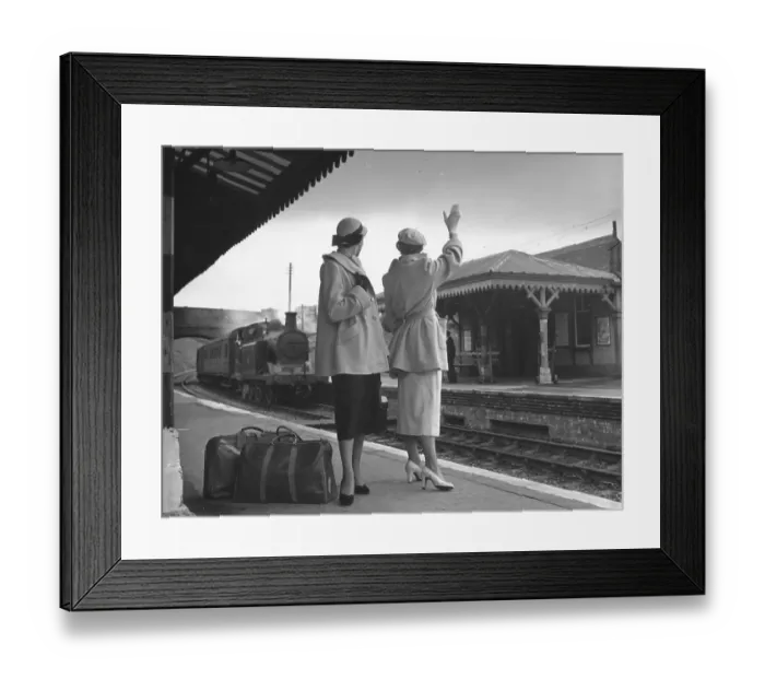 Framed Print : Railway Fashion Shoot