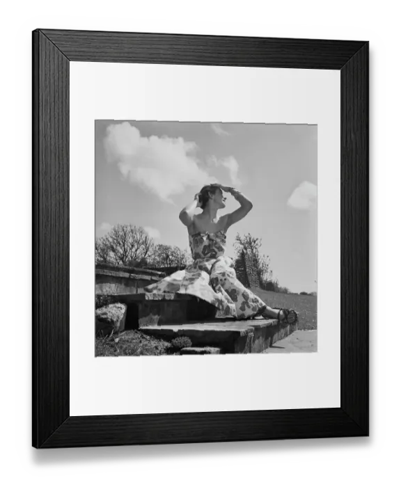 Framed Print : Off-The-Shoulder Sun Dress Framed Print : Off-The-Shoulder Sun Dress