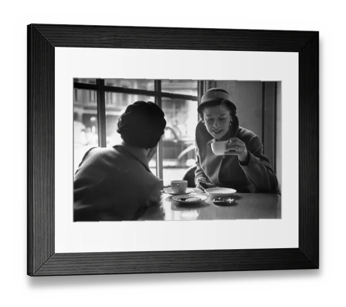 Framed Print : Models Lunching Framed Print : Models Lunching