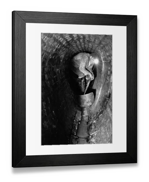 Framed Print : Sewage Tunnel Framed Print : Sewage Tunnel