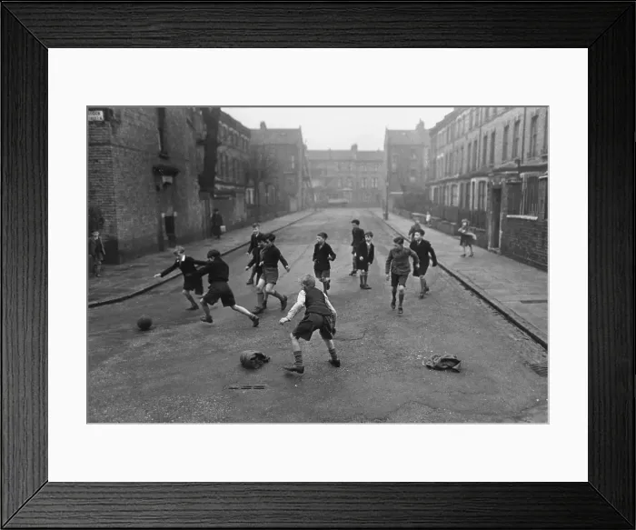 Framed Print : Football In Street Framed Print : Football In Street