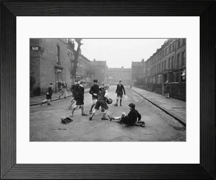Framed Print : Playing In Street Framed Print : Playing In Street