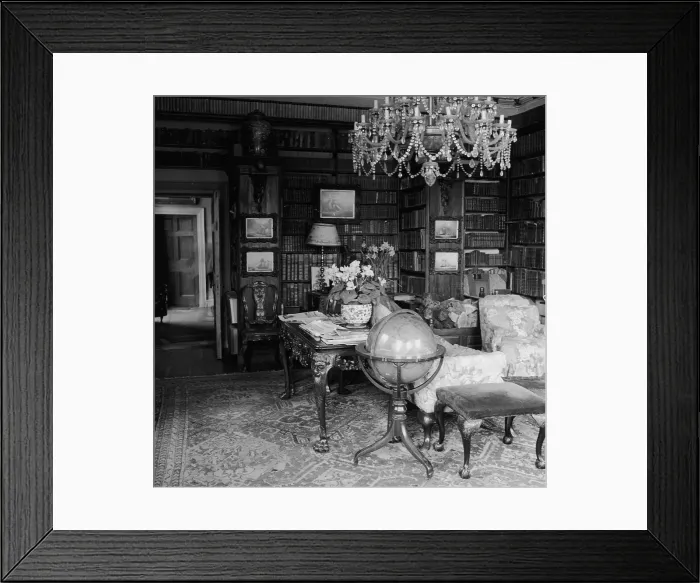 Framed Print : Castle Library