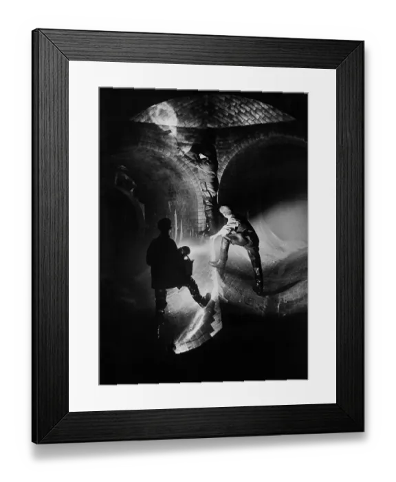 Framed Print : Sewermen Under Clapham Framed Print : Sewermen Under Clapham