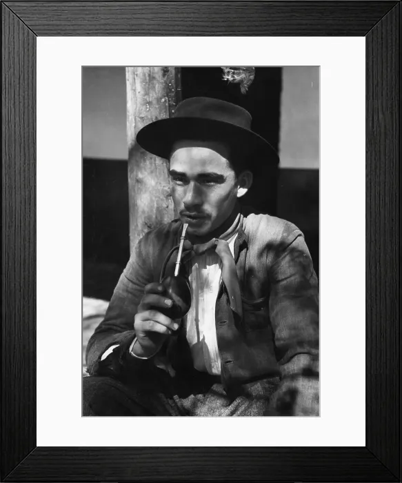 Framed Print : Gaucho. 18th February 1950: A gaucho from one of the vast cattle ranches Framed Print : Gaucho. 18th February 1950: A gaucho from one of the vast cattle ranches