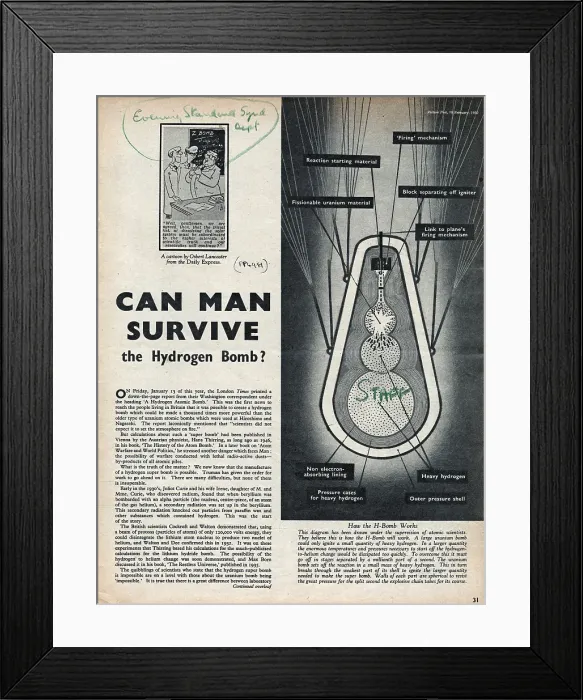 Framed Print : H-Bomb Debate Framed Print : H-Bomb Debate