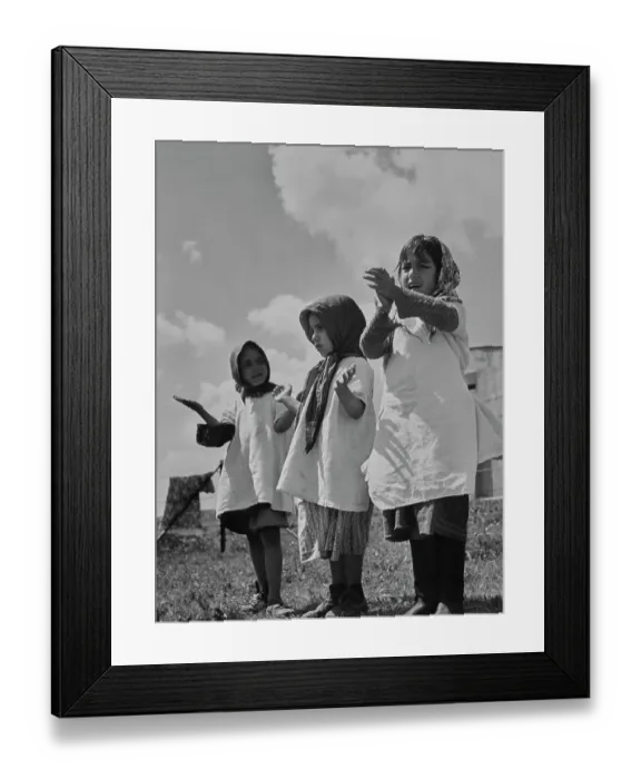 Framed Print : Yemenite Jewish Girls In Israel Framed Print : Yemenite Jewish Girls In Israel