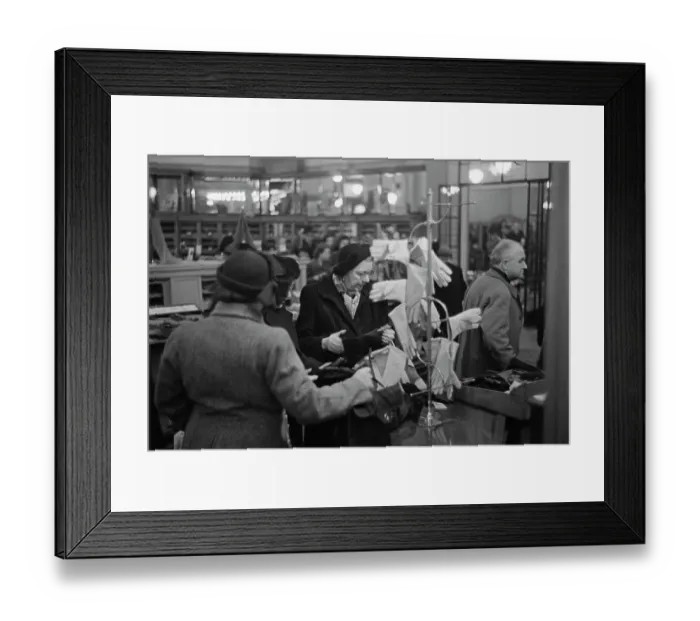 Framed Print : Department Store, Women's Gloves, 1950