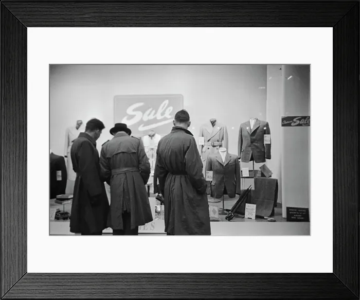 Framed Print : Department Store Sale, 1950 Framed Print : Department Store Sale, 1950